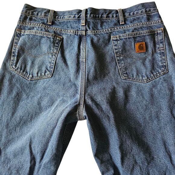 Carhartt Relaxed Straight Lined Jeans Style #274127 Men's 38x32 - Picture 2 of 8